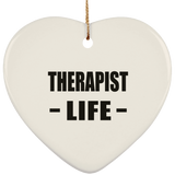 Therapist Life - Heart Ornament