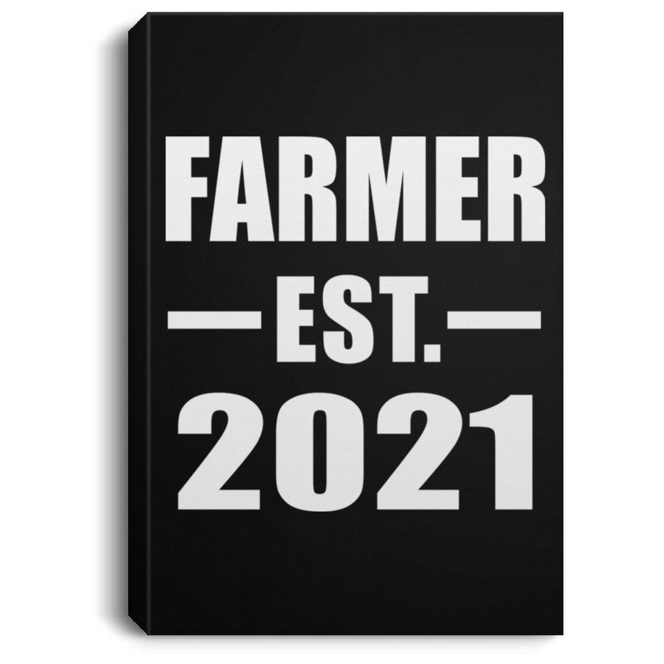 Farmer Established EST. 2021 - Canvas Portrait