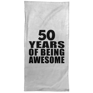 50th Birthday 50 Years Of Being Awesome - Hand Towel