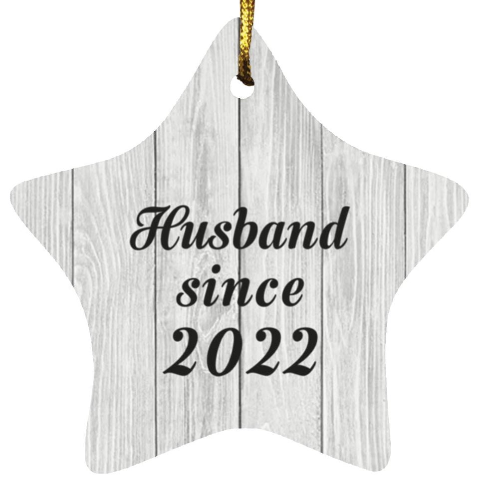 Husband Since 2022 - Star Ornament F