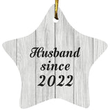 Husband Since 2022 - Star Ornament F