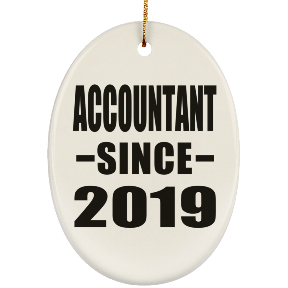 Accountant Since 2019 - Oval Ornament