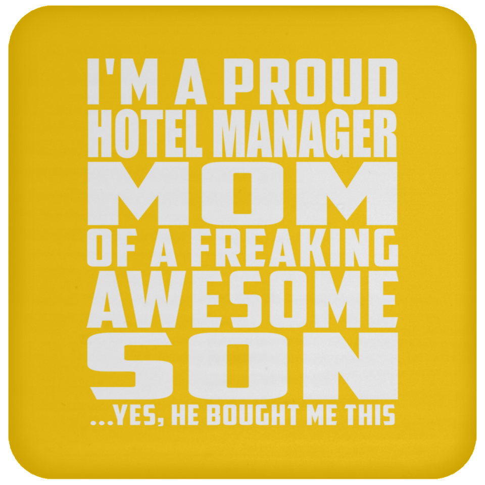 Proud Hotel Manager Mom Of Awesome Son - Drink Coaster