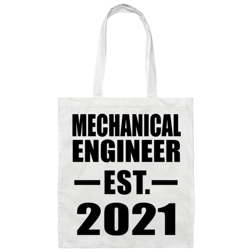 Mechanical Engineer Established EST. 2021 - Tote Bag White