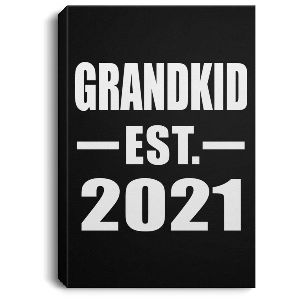 Grandkid Established EST. 2021 - Canvas Portrait