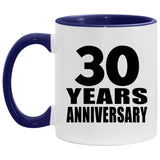 30th Anniversary 30 Years - 11oz Accent Mug Purple