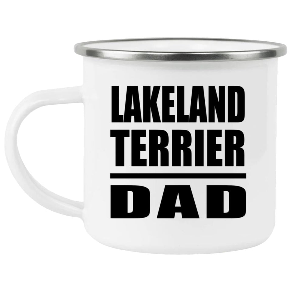 Lakeland Terrier Dad - 12oz Camping Mug