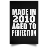 14th Birthday Made In 2010 Aged to Perfection - Poster Portrait