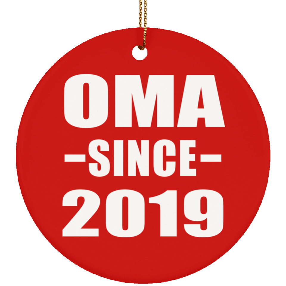 Oma Since 2019 - Circle Ornament