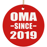 Oma Since 2019 - Circle Ornament