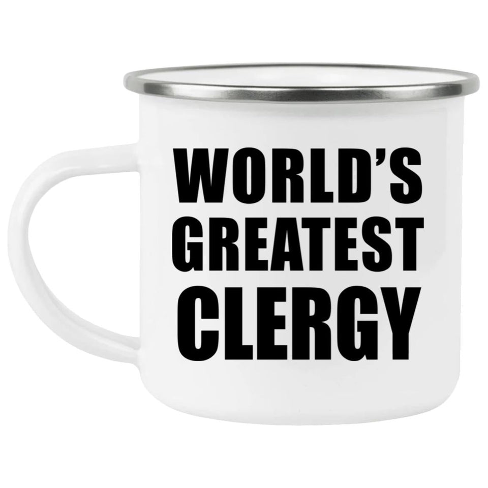 World's Greatest Clergy - 12oz Camping Mug
