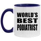 World's Best Podiatrist - 11oz Accent Mug Purple