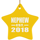 Nephew Established EST. 2018 - Star Ornament