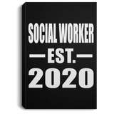 Social Worker Established EST. 2020 - Canvas Portrait