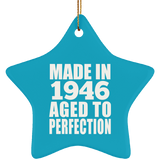 78th Birthday Made In 1946 Aged to Perfection - Star Ornament