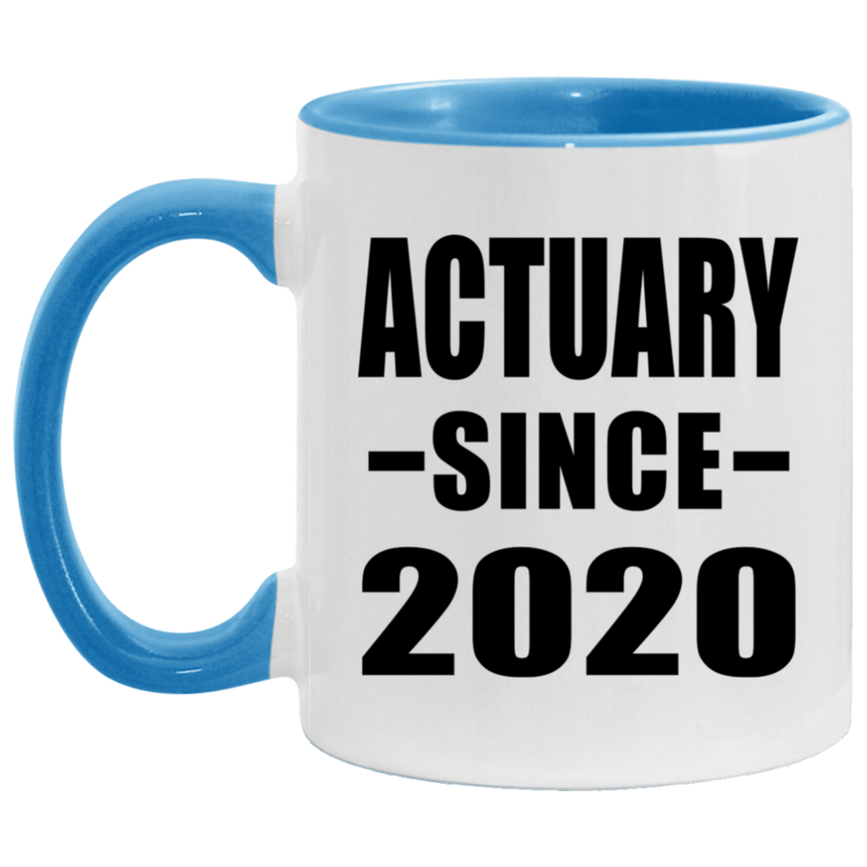 Actuary Since 2020 - 11oz Accent Mug Blue