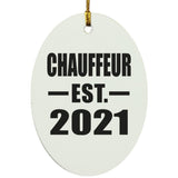 Chauffeur Established EST. 2021 - Oval Ornament