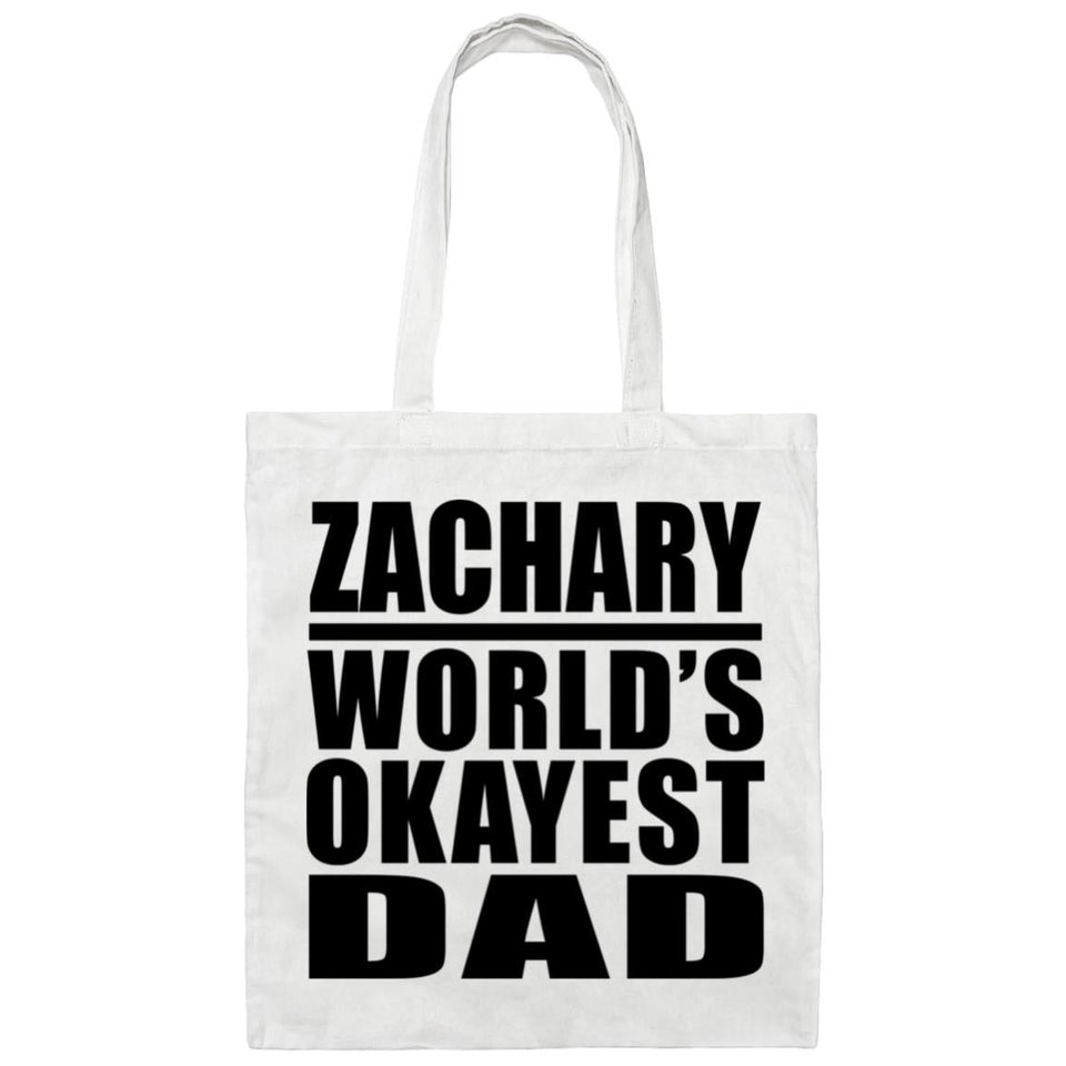 Zachary World's Okayest Dad - Tote Bag White