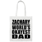 Zachary World's Okayest Dad - Tote Bag White
