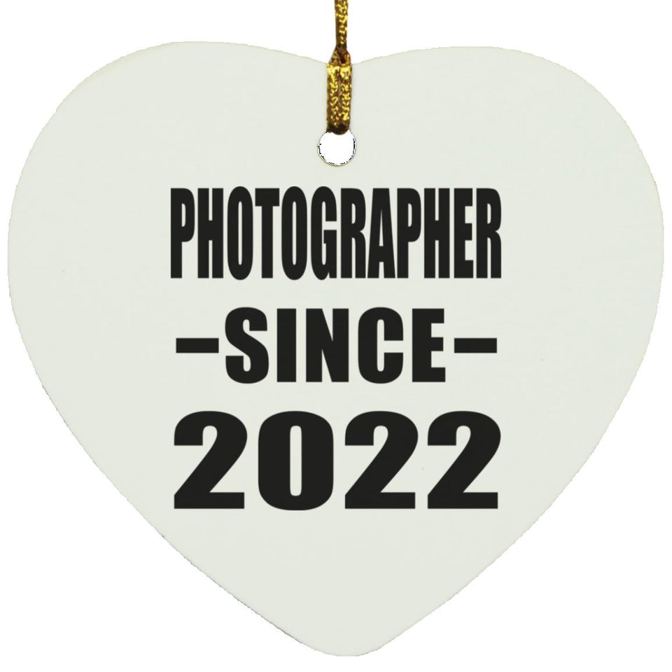 Photographer Since 2022 - Heart Ornament