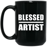 Blessed Artist - 15oz Coffee Mug Black