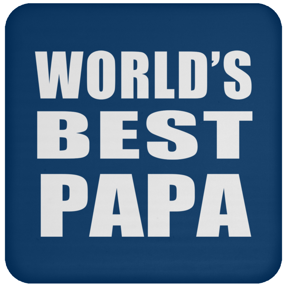 World's Best Papa - Drink Coaster