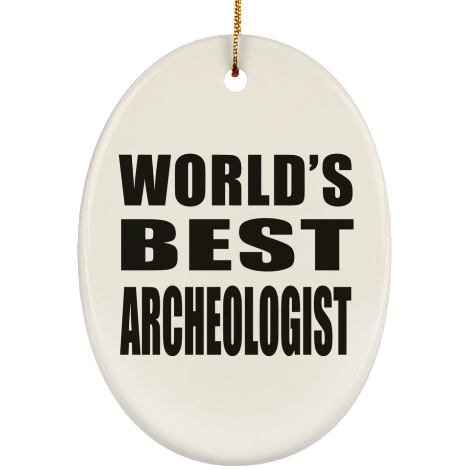 World's Best Archeologist - Oval Ornament