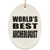 World's Best Archeologist - Oval Ornament
