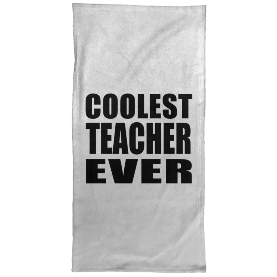 Coolest Teacher Ever - Hand Towel