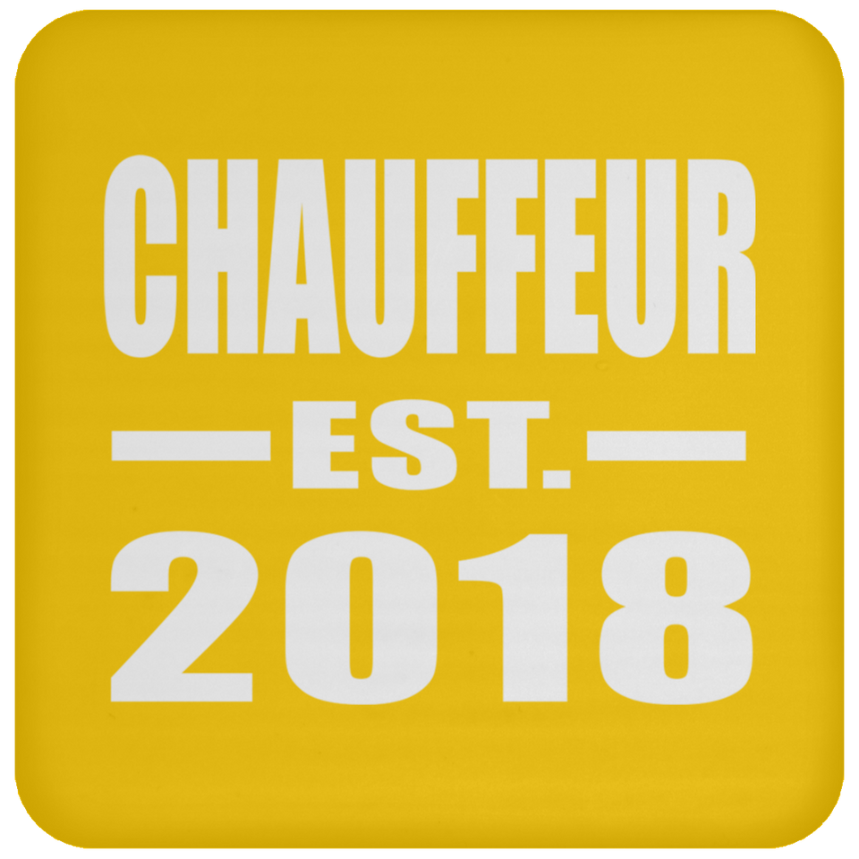 Chauffeur Established EST. 2018 - Drink Coaster