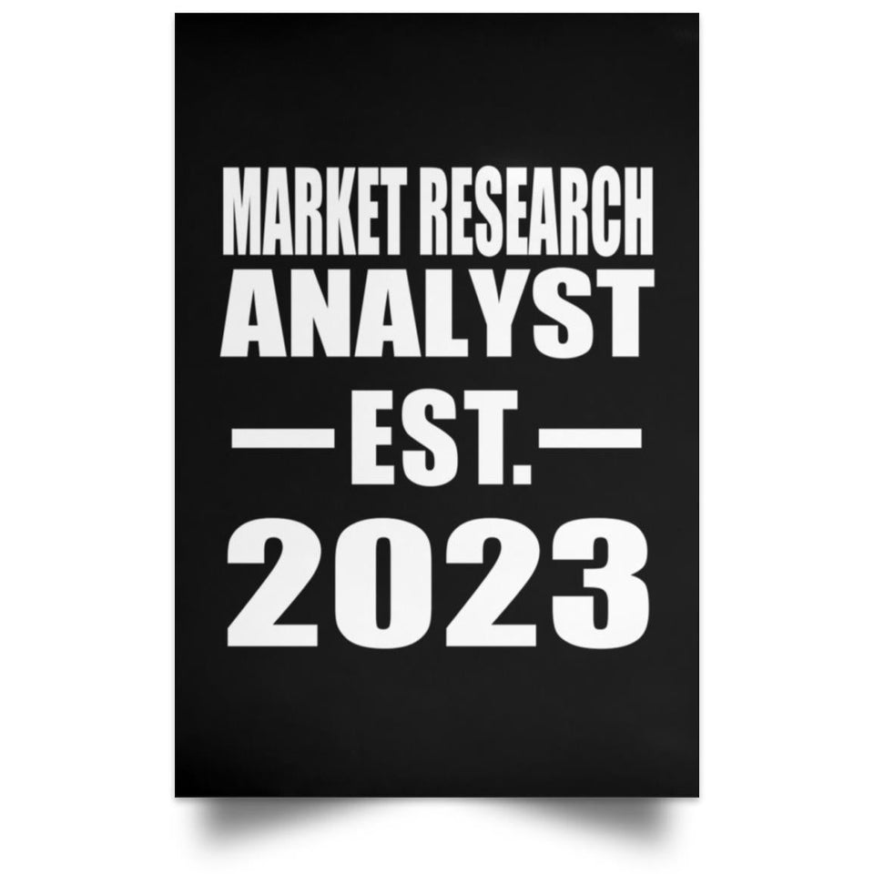 Market Research Analyst Established EST. 2023 - Poster Portrait