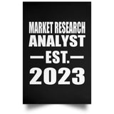 Market Research Analyst Established EST. 2023 - Poster Portrait