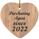 Purchasing Agent Since 2022 - Heart Ornament C
