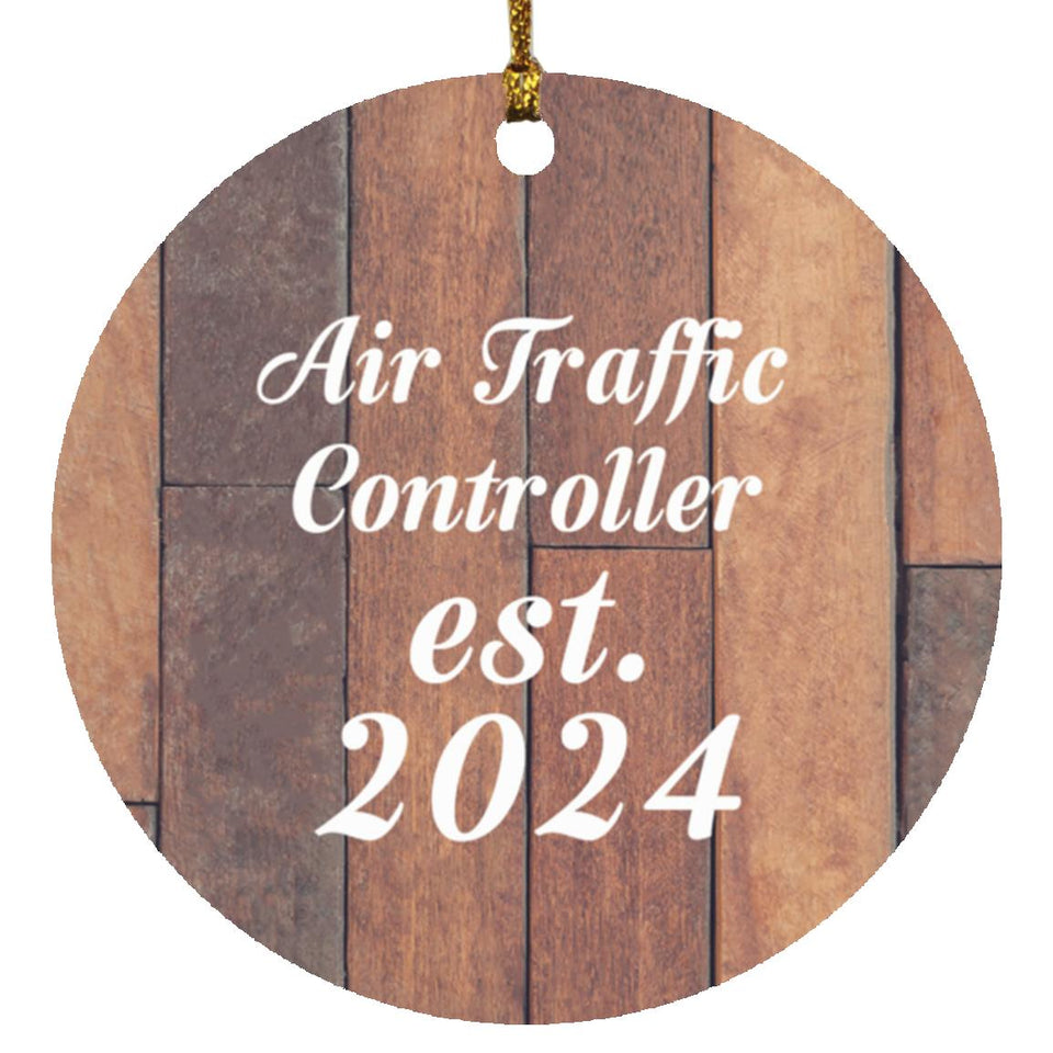 Air Traffic Controller Established Est. 2024 - Circle Ornament E