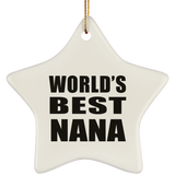 World's Best Nana - Star Ornament
