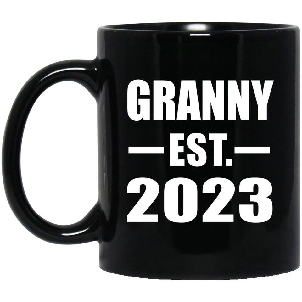 Granny Established EST. 2023 - 11oz Coffee Mug Black