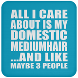 All I Care About Is My Domestic Mediumhair - Drink Coaster