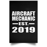Aircraft Mechanic Established EST. 2019 - Poster Portrait
