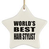 World's Best Hair Stylist - Star Ornament