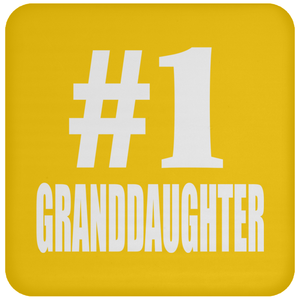 Number One #1 Granddaughter - Drink Coaster