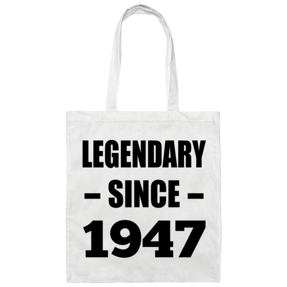 77th Birthday Legendary Since 1947 - Tote Bag White