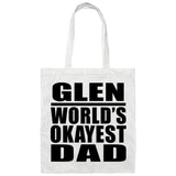 Glen World's Okayest Dad - Tote Bag White