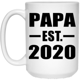 Papa Established EST. 2020 - 15oz Coffee Mug