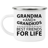 Grandma and Grandkids, Best Friends For Life - 12oz Camping Mug