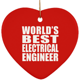 World's Best Electrical Engineer - Heart Ornament