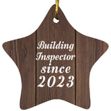 Building Inspector Since 2023 - Star Ornament D