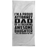 Proud Attorney Dad Of Awesome Daughter - Hand Towel