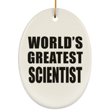 World's Greatest Scientist - Oval Ornament