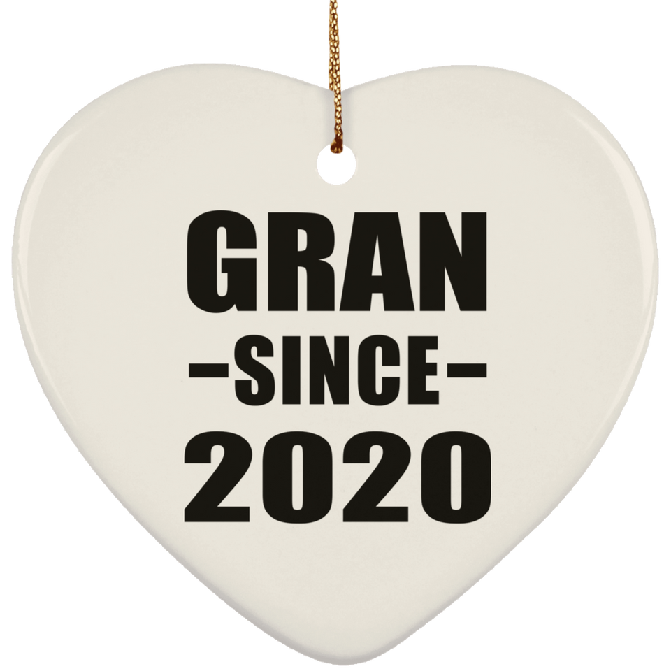 Gran Since 2020 - Heart Ornament