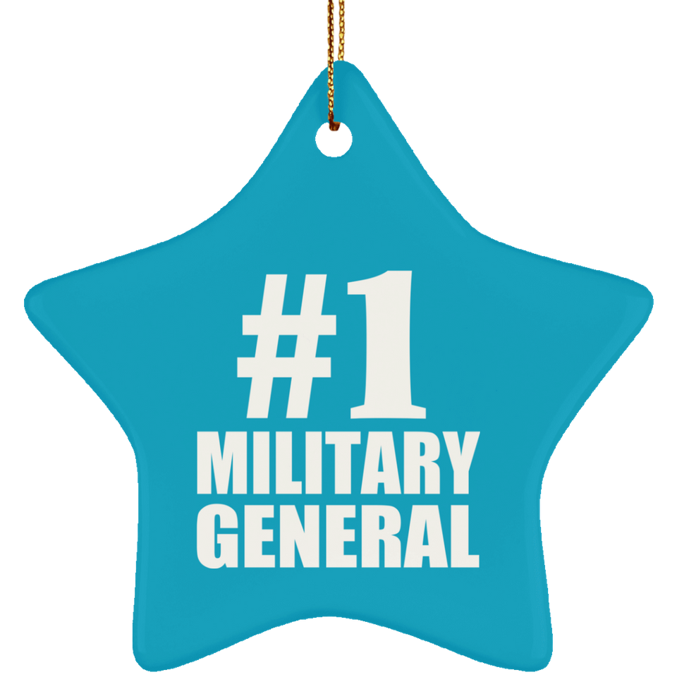 Number One #1 Military General - Star Ornament